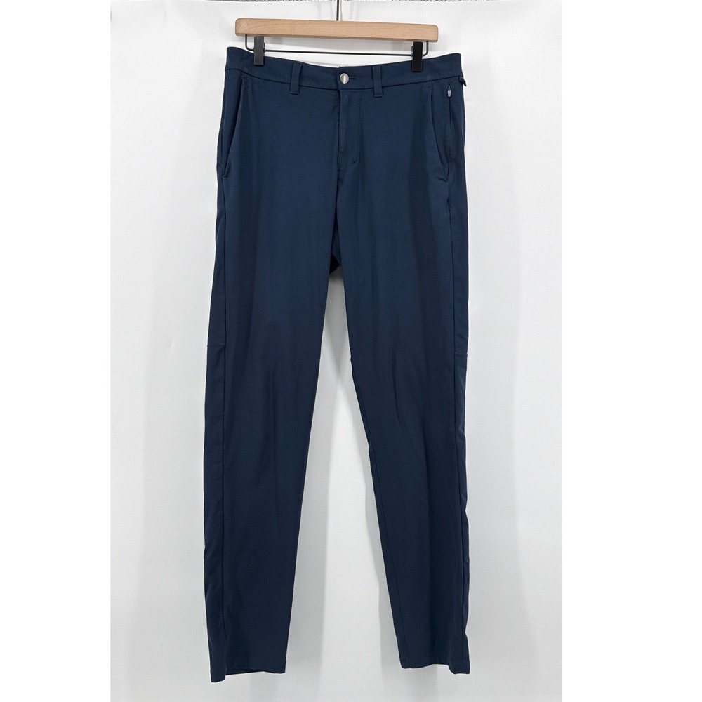 Lululemon Commission Slim Fit Pant 32X32 Navy Blue Warpstreme ABC Chino Trouser